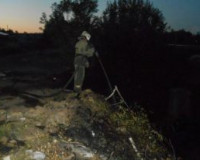 «Мусорный» пожар потушили в Гагаринском районе Смоленской области