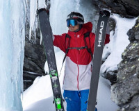 Видео: Смоленский лыжник снял момент своего падения с крутого склона