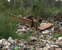 В Ярцевском районе разрастается и уничтожает лесные массивы мусорный полигон