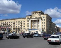 Рабочие приступили к капремонту гостиницы "Смоленск"