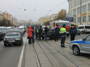 ВИДЕО крупной аварии в центре Смоленска