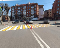 В облцентре обновили дорожную разметку