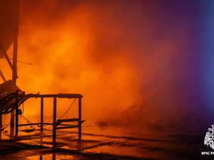 Под Смоленском на деревообрабатывающем производстве произошёл крупный пожар