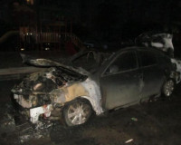 На стоянке по улице Юрьева сгорела Toyota Camry