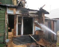 В Руднянском районе в пожаре сгорела пенсионерка