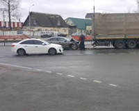 Видео: На трассе «Москва – Минск» столкнулись автомобили