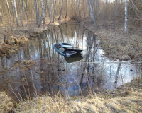 В Смоленской области автомобиль свалился в водоём. Четверо пострадавших