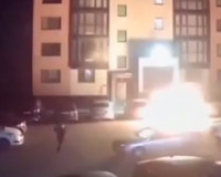 В Смоленске поджигатель авто попал на видео