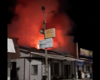 В сети появилось видео пожара, случившегося в кафе под Смоленском