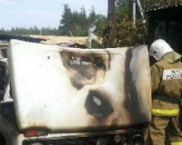 В Гагарине сгорел легковушка