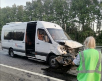 В Сети опубликовали фотографии с места страшной аварии на трассе "Москва — Минск"