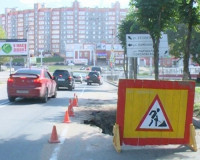 В Смоленске затопило перекрёсток 25 Сентября и Ломоносова