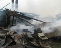 В Сычевке сгорел дом вместе с хозяином