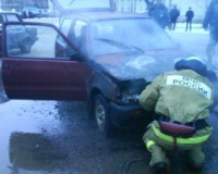 В Смоленской области сгорел автомобиль «СЕАЗ 11116»