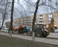 Причиной крупной аварии на Медгородке стал прокол дорожного полотна строителями
