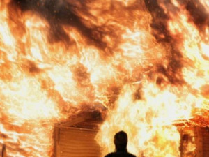 В Вяземском районе сгорел частный дом