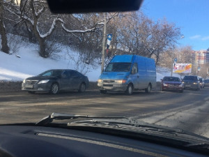 Авария парализовала движение на Крупской