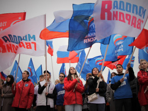 В Смоленске состоялся митинг в честь воссоединению освобожденных территорий с Россией