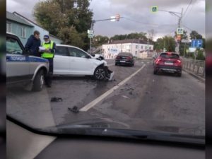 Момент страшной аварии на Витебском шоссе попал на видео