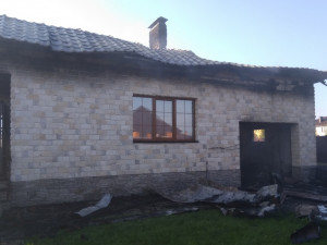 В Боровой загорелись гараж и жилой дом