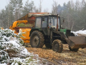 В Смоленске началась переработка новогодних елок