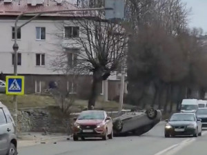 В Сети опубликовано видео с места жёсткого ДТП на Витебском шоссе