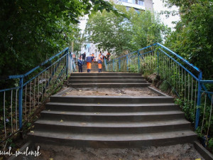В Смоленске завершается ремонт лестницы, построенной 25 лет назад
