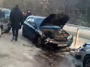 В массовой аварии под Смоленском погибла молодая девушка (видео)