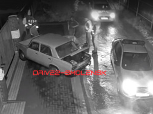 В Смоленске на видео попала погоня полицейских за нелегальными гонщиками