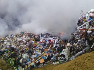 В Смоленской области  снова загорелся мусорный полигон